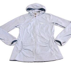 The North Face Jacket Womens Blue Fleece Full Zip Fleece TKA 100 Thumb Holes M